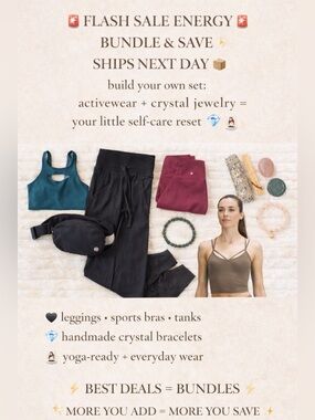 Closet Clearout ✨ Bundle & Save
	Build Your Set 💎 Athleisure + Crystals